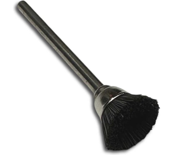 Изображение товара Щетка миниатюрная чашечная Lessmann 15х5мм, хвостовик 3мм, черный ворс 430001SB