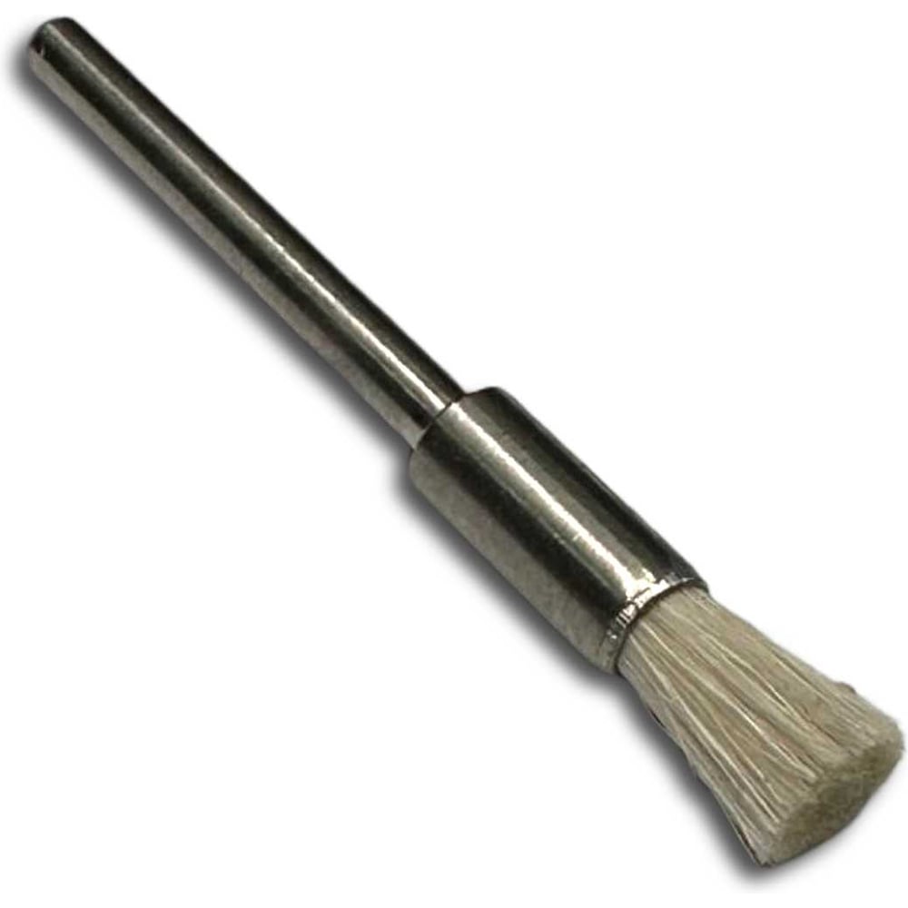 Изображение товара Щетка миниатюрная концевая Lessmann 5х8мм, хвостовик 3мм, козий волос 450001ZH