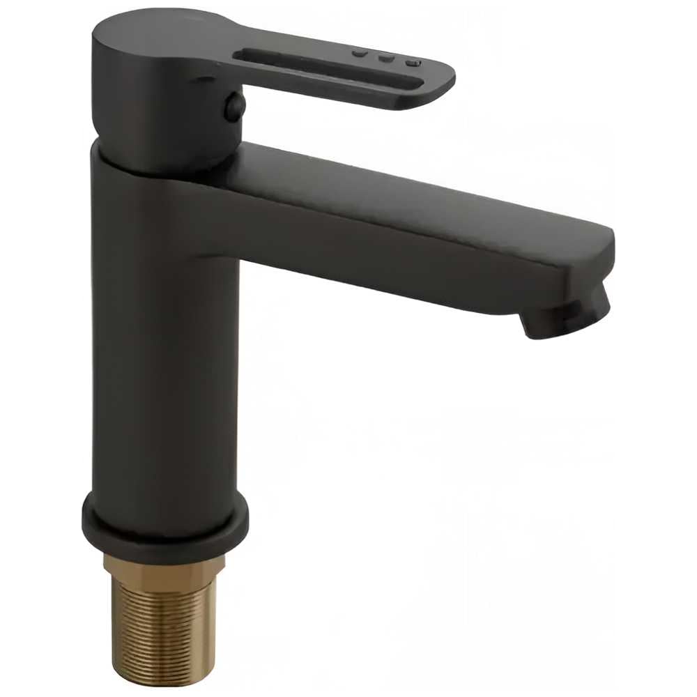 Изображение товара Смеситель для умывальника однорычажный ООО ПКФ Сварком литой излив, графит (уп/1шт) СанТех s052926