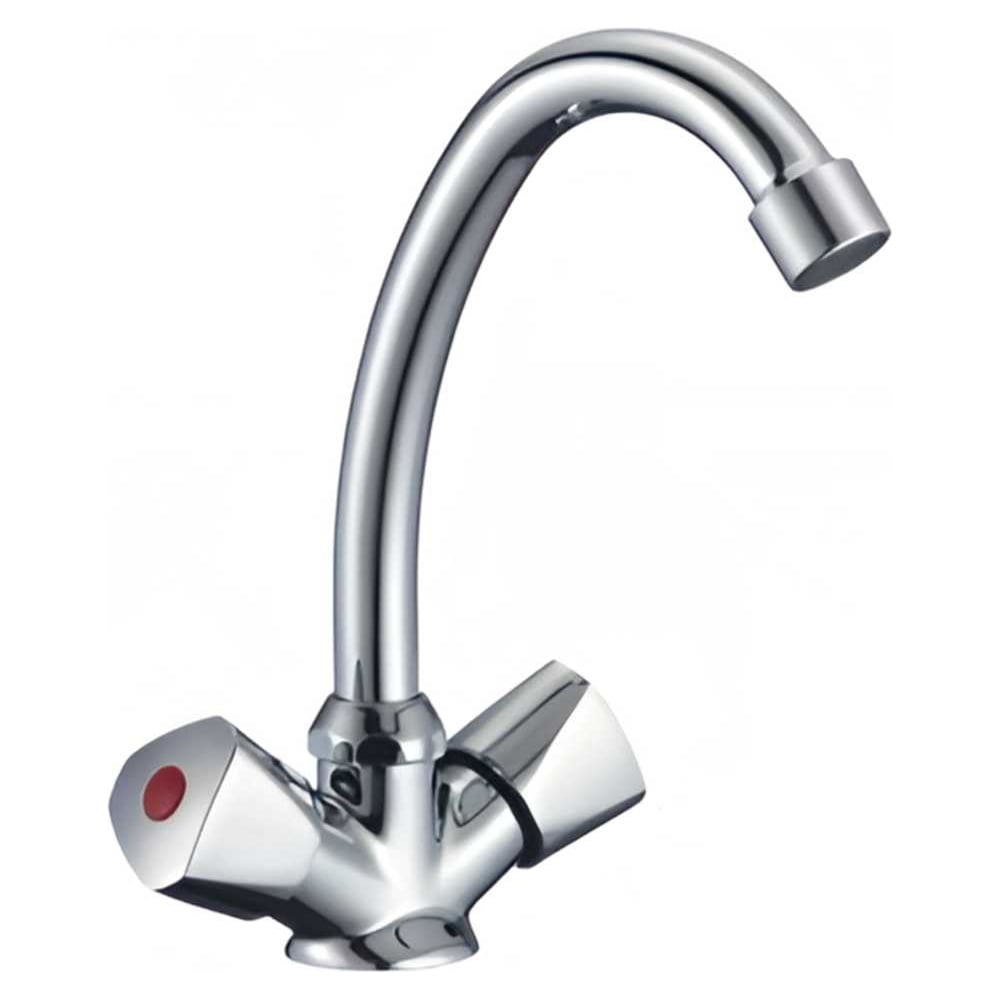 Изображение товара Смеситель для умывальника ООО ПКФ Сварком 2 мах. поворотный излив (уп/1шт) СанТех s043875