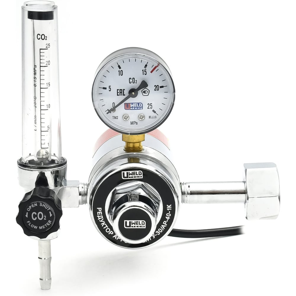 Изображение товара Редуктор Weld Regulator У-30/АР-40-1К для аргоновой сварки Изображение товара Редуктор Weld Regulator У-30/АР-40-1К для аргоновой сварки