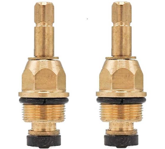 Изображение товара Кран-букса ARCO DA VELLA под КВАДРАТ, Днепр (аналог), резина, высокий шток, РОССИЯ М18 (НАБОР 2шт) 19459
