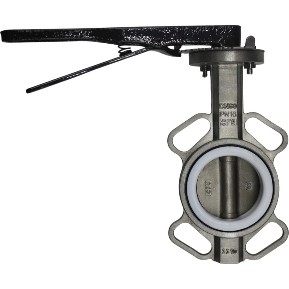 Изображение товара Затвор дисковый NEWKEY DN80 PN16 AISI304 с PTFE NK-DZis80