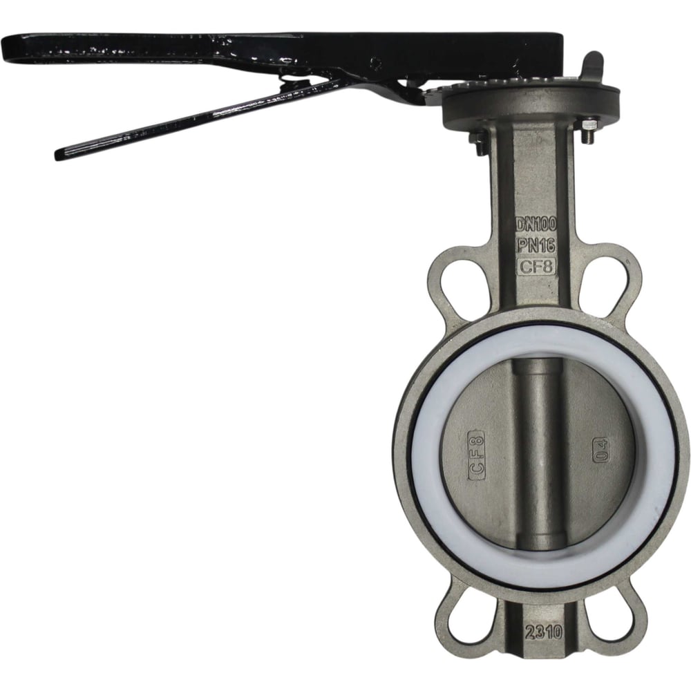 Изображение товара Затвор дисковый межфланцевый NEWKEY AISI304, DN100 (4), PN16, PTFE NK-DZis100