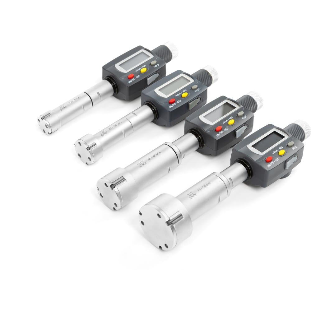 Изображение товара Набор нутромеров микрометрических 3-точечный электронных SHAN 20-50 0,001 у/к ГРСИ № 93602-24 1093787