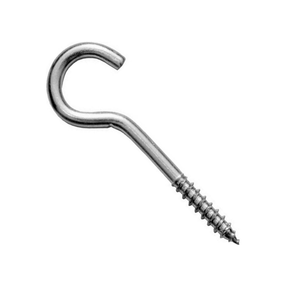 Изображение товара Шуруп-полукольцо ЦКИ Глобал 6.0x80 мм Белый цинк