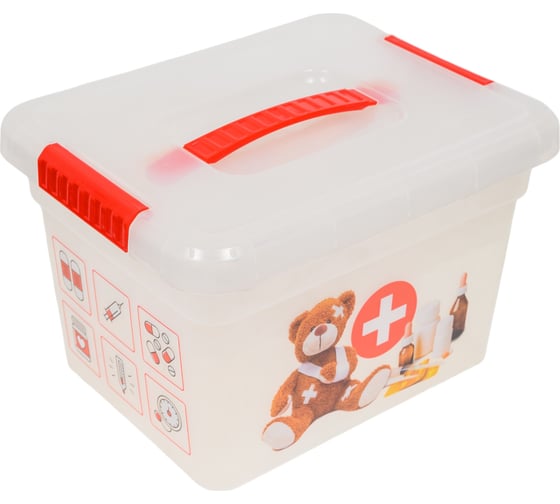 Изображение товара Ящик органайзер FunBox Аптечка 5л с ручкой лоток органайзер S 47011