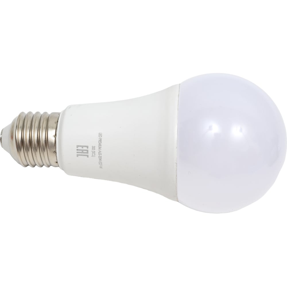 Изображение товара Лампа Включай 20W E27 A65 4000K 220V LED PREMIUM А65-20W-E27-W ЛОН 1199106