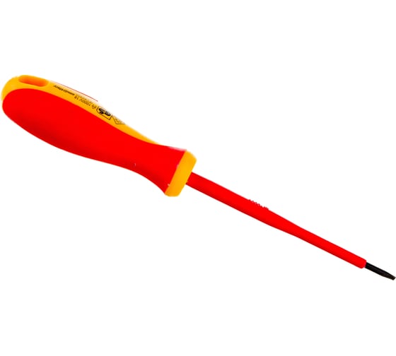 Изображение товара Диэлектрическая шлицевая отвертка Smartbuy SL3x100, до 1000 В, VDE SBT-SCI-SL3x100P1