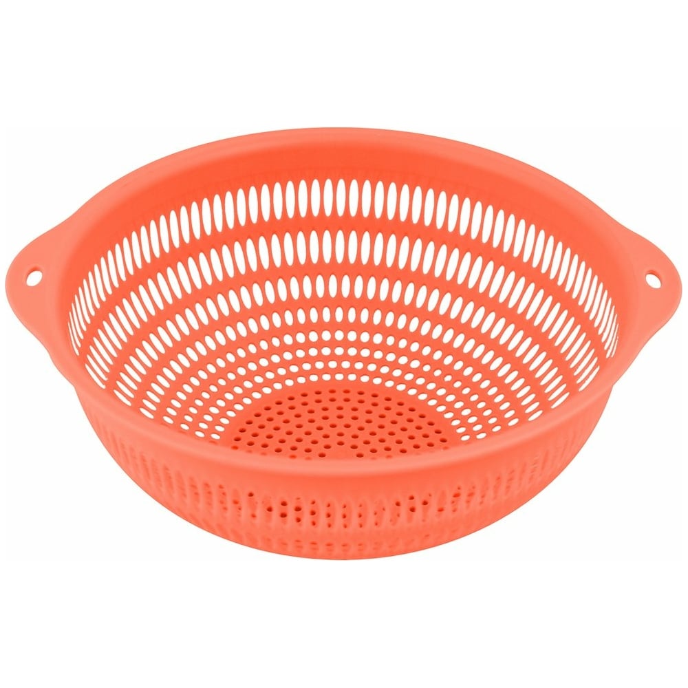 Изображение товара Миска-дуршлаг МУЛЬТИДОМ Фрутти 28х25х11 см с ручками оранжевая