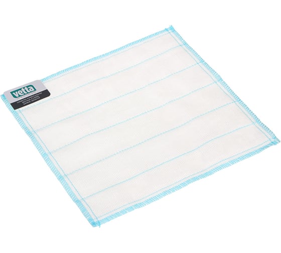 Изображение товара Универсальная жесткая салфетка VETTA 8 слоев, бамбук 30x30см 448-197