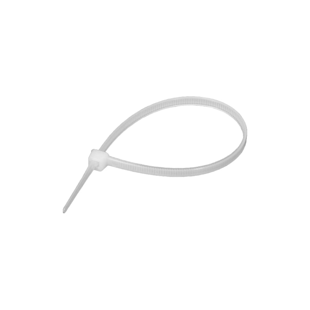 Изображение товара Кабельная стяжка ЦКИ Глобал белая, 120x3 мм, полиамид, 25 шт. 52507