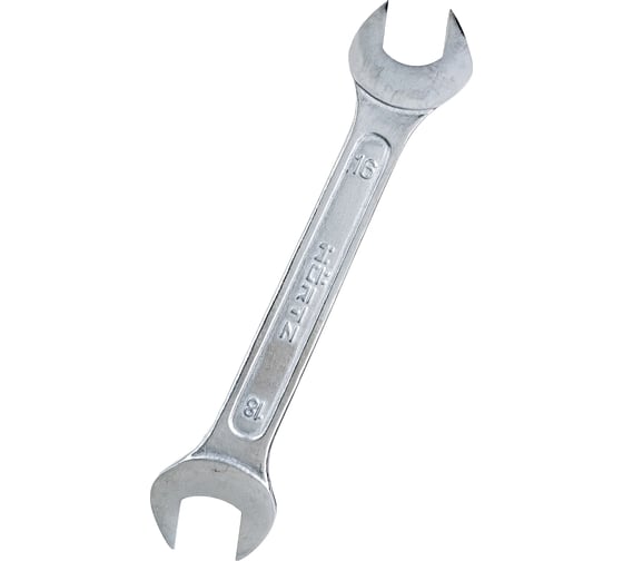 Изображение товара Двусторонний гаечный ключ HORTZ 16x18 хромированный HOR 102234