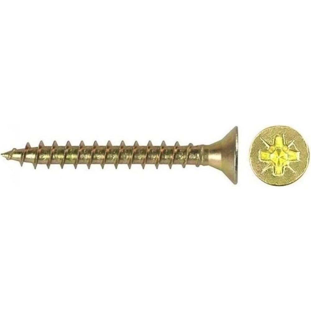Универсальный саморез ЦКИ Глобал потайной, 3x50, цинк, Pz 1 100 шт. 82790