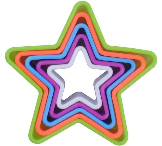 Изображение товара Набор кулинарных форм МУЛЬТИДОМ Звезда 5 шт L4 9,5 см MS8-88