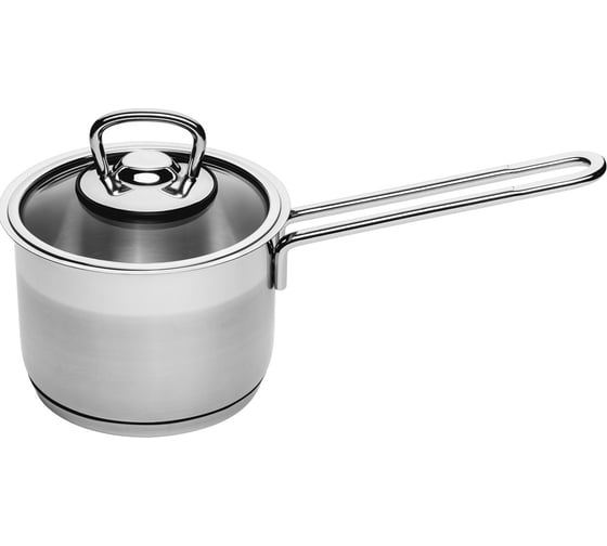 Изображение товара Ковш КАТЮША София нержавеющая сталь, 12 см, 0,9 л, стеклянная крышка 9940-120-0