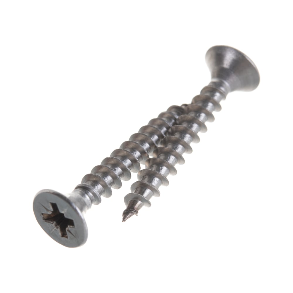 Изображение товара Саморез ЦКИ Глобал 4.5x30 A2 — нержавеющая сталь, потайная головка, PZ2 Изображение товара Саморез ЦКИ Глобал 4.5x30 A2 — нержавеющая сталь, потайная головка, PZ2