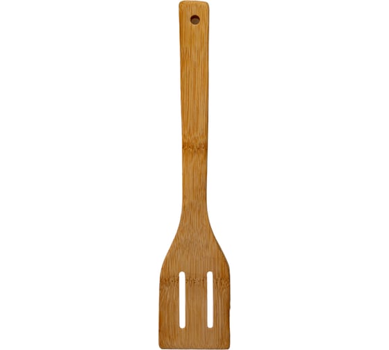 Изображение товара Лопатка Mallony Foresta di bamb с отверстиями из бамбука 30x6 см 007112