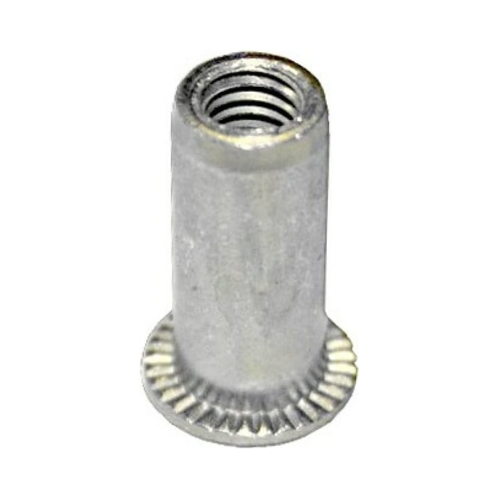 Изображение товара Заклепка-гайка ЦКИ Глобал М8x22.5 плоская, удл., СТ., Ц, BRALO E:5.5-8.0 мм, 25 шт. 36178