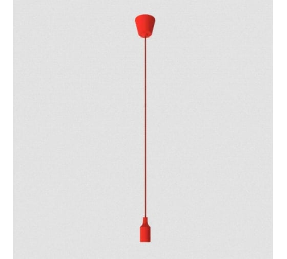 Изображение товара Подвесной светильник Gauss красный E27, 1 м PL013
