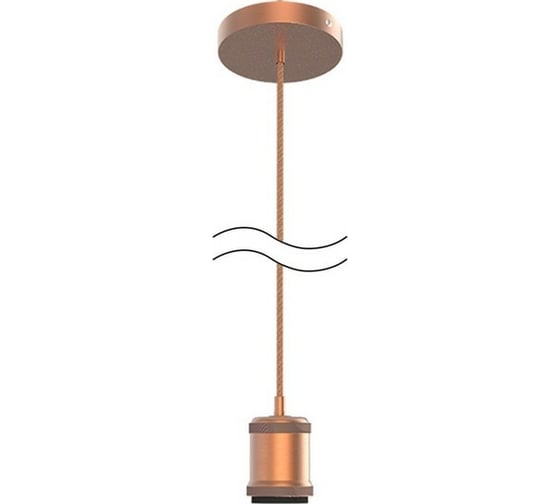 Изображение товара Подвесной светильник Gauss медный E27, 1 м PL023