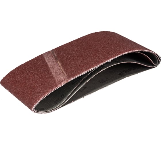 Изображение товара Лента шлифовальная "МАСТЕР" 3 шт. (75х457 мм; P80) для ЛШМ Зубр 35541-080