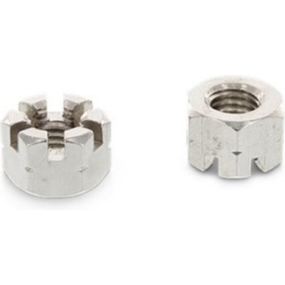 Изображение товара Корончатая гайка ЦКИ Глобал DIN 935, М24, пр. 8, Ц, SW 36, уп. 10 шт. 64025