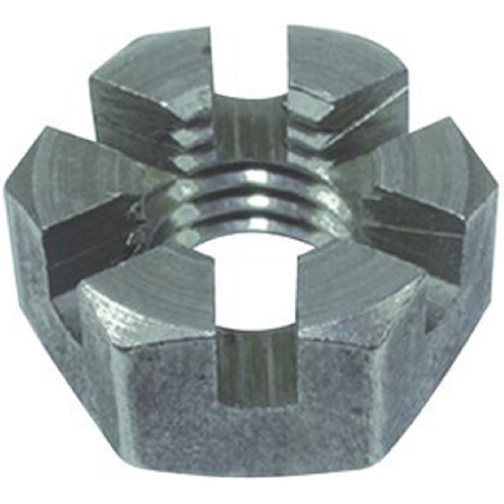 Изображение товара Корончатая гайка DIN 937 Глобал М14×1.5, низкая высота Изображение товара Корончатая гайка DIN 937 Глобал М14×1.5, низкая высота