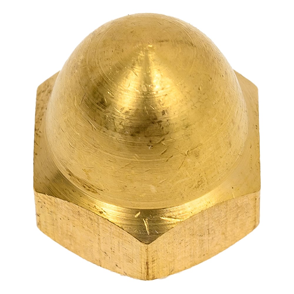 Изображение товара Колпачковая гайка ЦКИ Глобал DIN 1587, м10, латунь, sw17, 10 шт. 76818