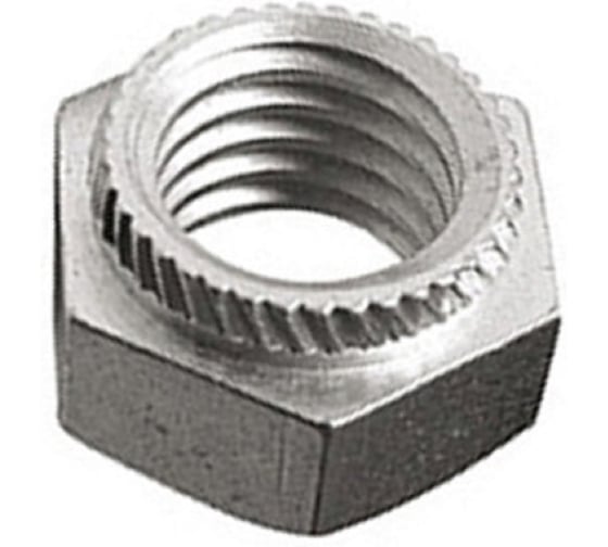 Изображение товара Запрессовочная гайка ЦКИ Глобал шестигр. М6, 0.9 мм Ц уп. 100 шт. 63999