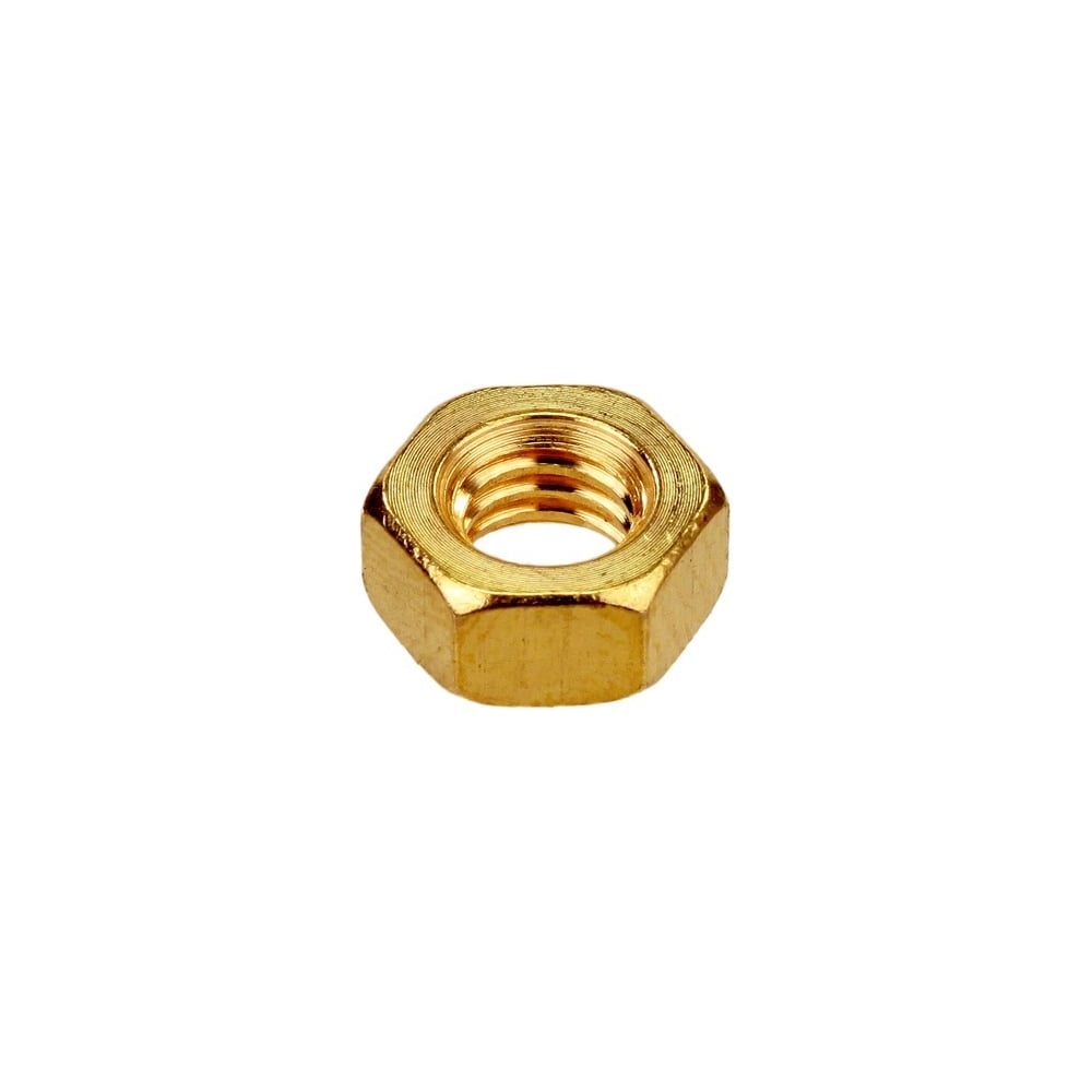 Изображение товара Гайка ЦКИ Глобал DIN934  М 6 шестигранная ЛАТ.   SW 10  аналог ГОСТ 5915-70 100 шт 4844