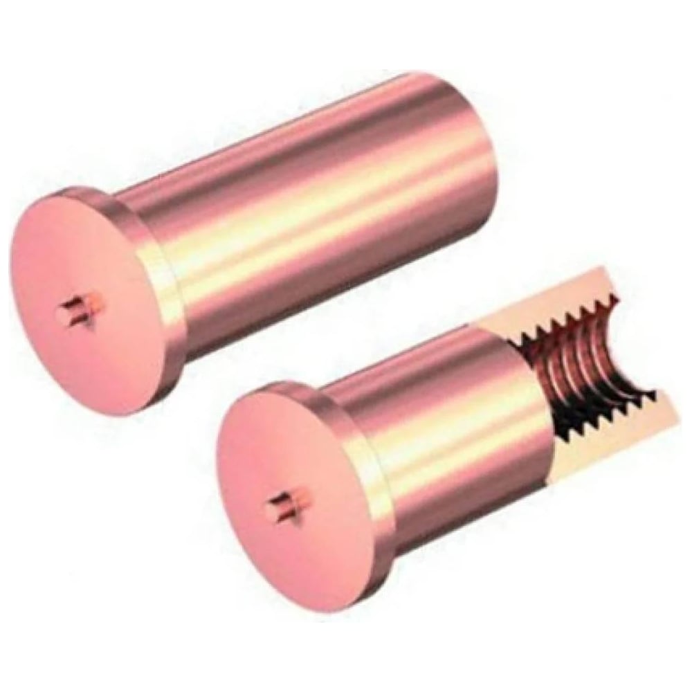 Изображение товара Втулка приварная резьбовая ЦКИ Глобал 6x16 мм, М4, Cu, 10 шт. 40363