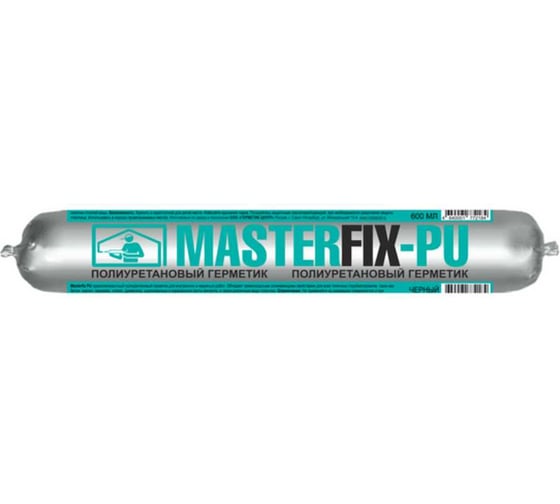 Изображение товара Полиуретановый герметик MASTERFIX PU (черный; 600 мл) 1771/Т