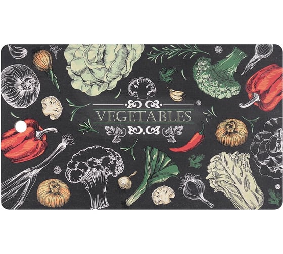 Изображение товара Разделочная доска МУЛЬТИДОМ Овощной букет размер 29х17 см NEW МТ18-23