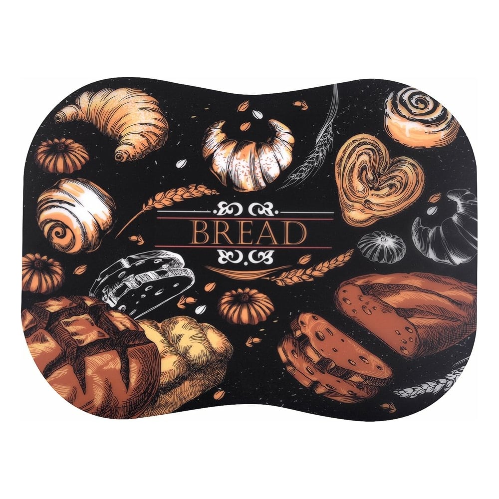 Изображение товара Разделочная доска МУЛЬТИДОМ Хлебное изобилие 40х30 см NEW МТ80-444