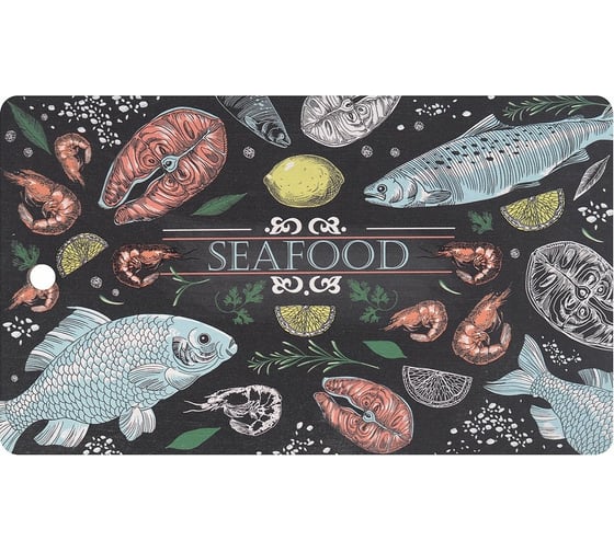 Изображение товара Разделочная доска МУЛЬТИДОМ Рыбное ассорти размер 29х17 см NEW МТ18-22