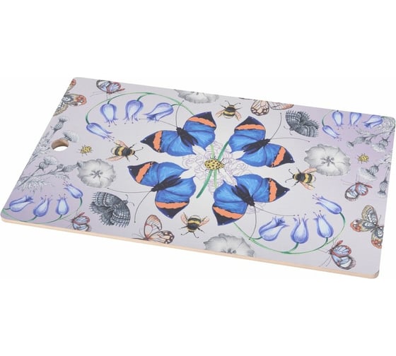 Изображение товара Разделочная доска МУЛЬТИДОМ Бабочки размер 29х17 см 4 дизайна NEW МТ18-20