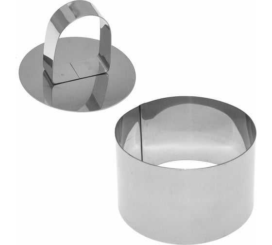 Изображение товара Кулинарная форма МУЛЬТИДОМ Круг 8х4,5 см с крышкой-прессом AN8-1