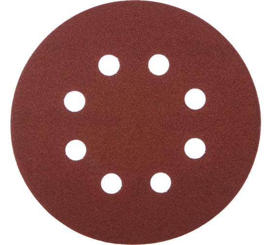 Изображение товара Круг шлифовальный универсальный 5 шт. (125 мм; Р180) "МАСТЕР" Зубр 35562-125-180