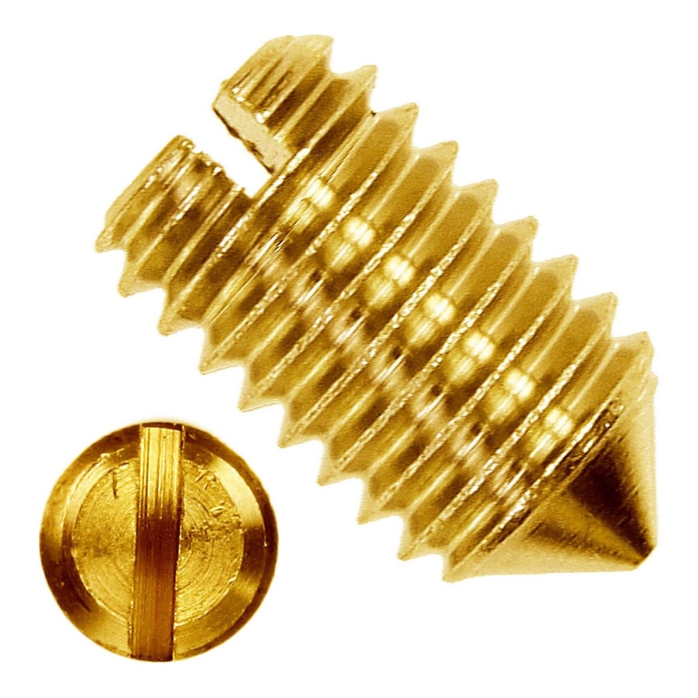 Изображение товара Установочный винт Глобал DIN 553 М5x8 латунь 10 шт Изображение товара Установочный винт Глобал DIN 553 М5x8 латунь 10 шт