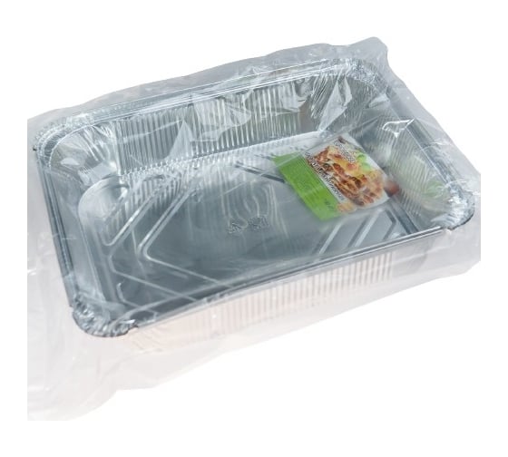 Изображение товара Набор алюминиевых форм для приготовления и хранения EUROHOUSE 2 шт, 32.2х25.5х5.1 см, 3,18 л 12298