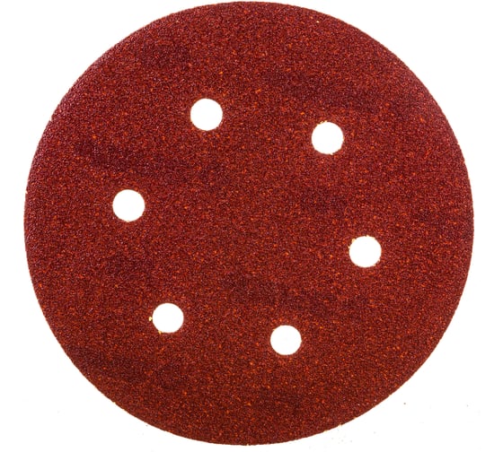 Изображение товара Круг шлифовальный универсальный 5 шт. (150 мм; Р80) "МАСТЕР" Зубр 35566-150-080