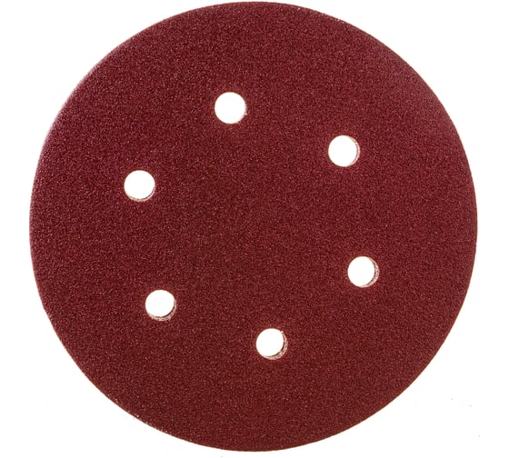 Изображение товара Круг шлифовальный универсальный 5 шт. (150 мм; Р100) "МАСТЕР" Зубр 35566-150-100