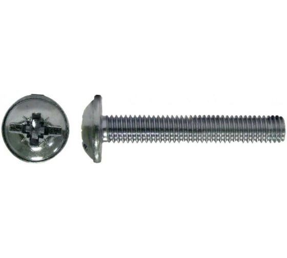 Изображение товара Винт мебельный для фурнитуры ЦКИ Глобал М5х16 DIN967 цинк комби 100шт 89200