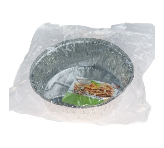 Изображение товара Набор алюминиевых форм для приготовления и хранения EUROHOUSE 20.5х5.5 см, 1.4 л, 2 шт в упаковке 12299