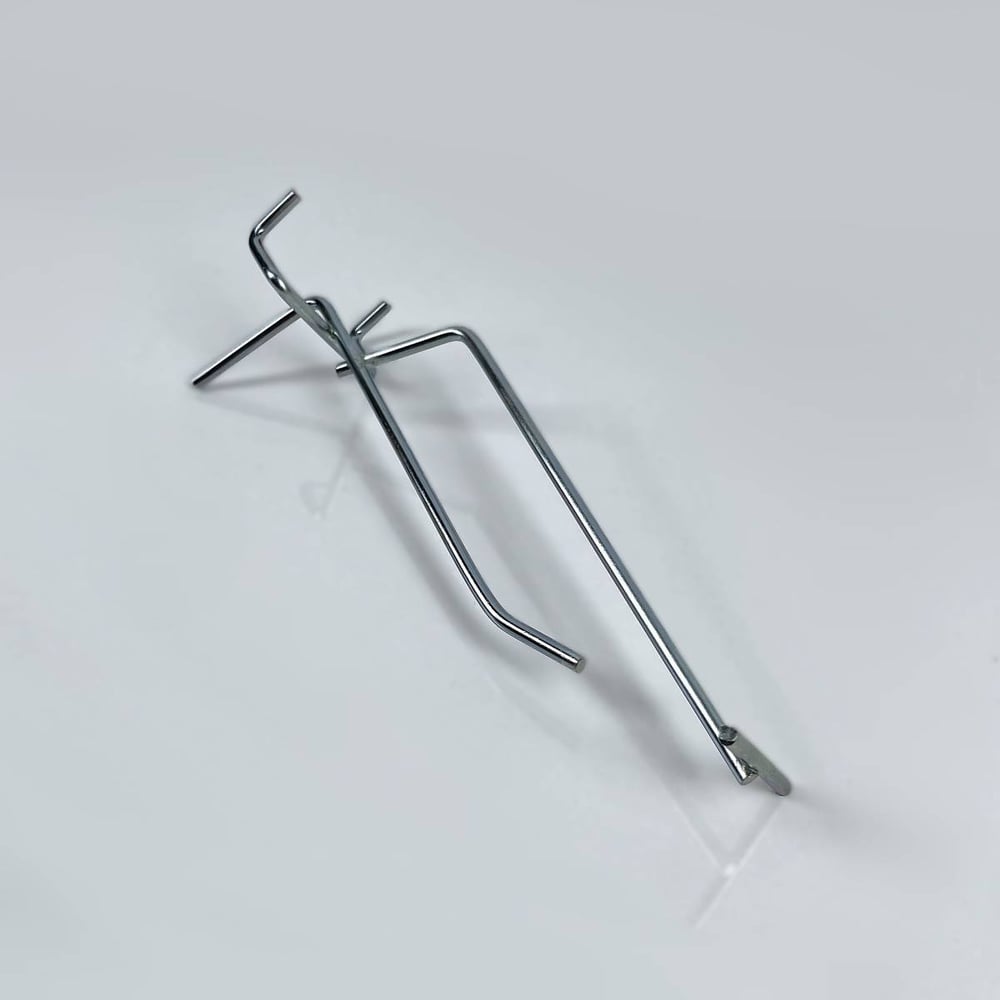 Изображение товара Крючок для перфорации с ценникодержателем ТТ-Урал 200 мм, одинарный, цинк, набор 20 шт УТ-00007076