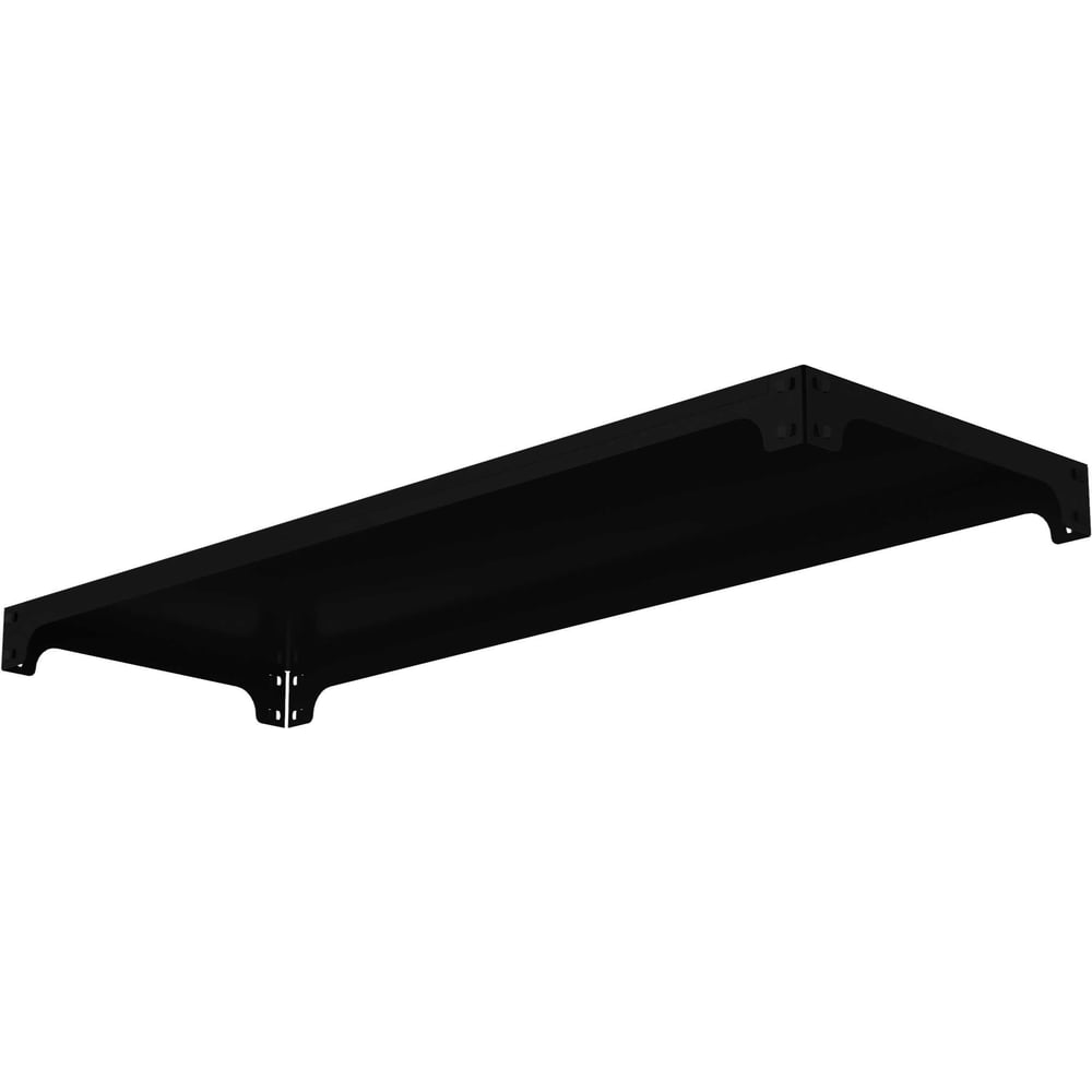 Изображение товара Полка основная металлическая ООО Металекс с комплектом траверс (серии MID) - 1400х600 (чёрная) / 107538