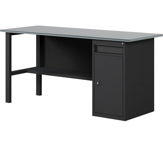 Изображение товара Верстак-стол с тумбой/ящик, 2000 мм GREENBERG BLACK VERSTAK_BLACK_W1_2000