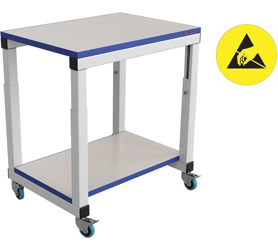 Изображение товара Стол подкатной НПО ДиОД 710х515 мм ESD 4610391613893