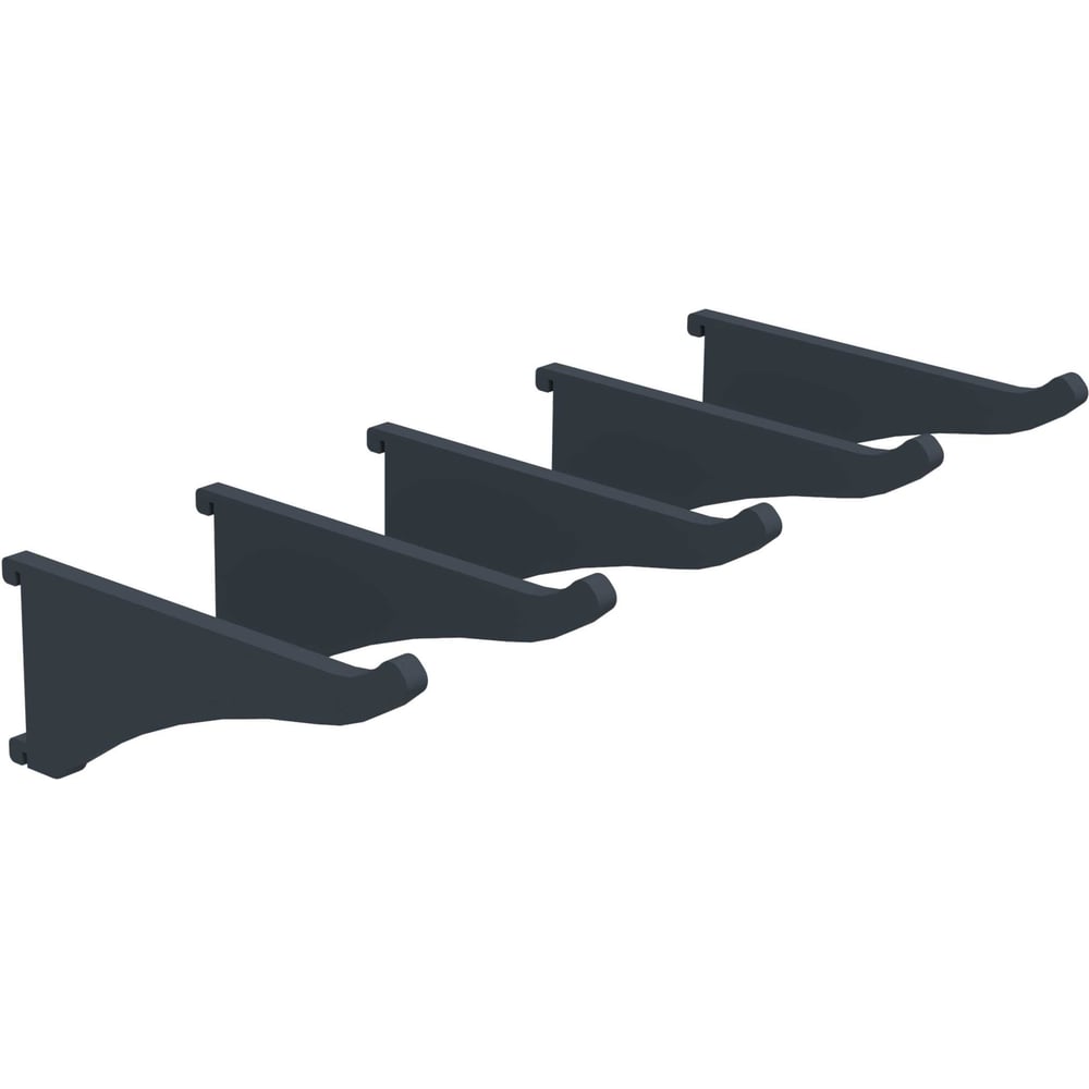 Изображение товара Крючок пластиковый ООО Металекс КР1 70мм, серый, 5 шт 301011